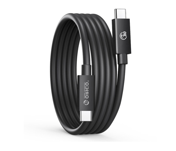 Orico Thunderbolt 5 USB-C 80Gbps, 240W, 8K 60Hz, 1,5m, czarny - 1500413 - zdjęcie
